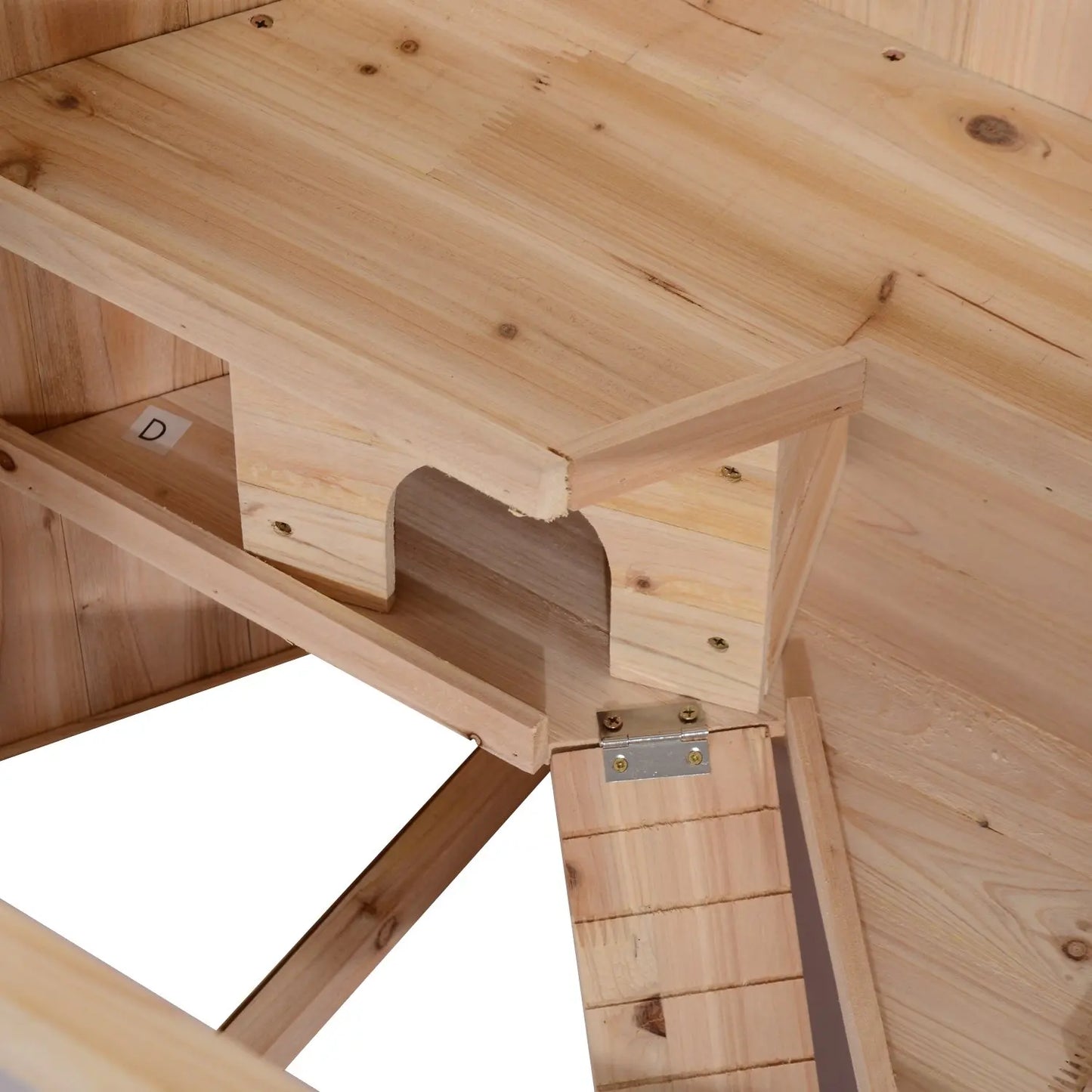 Easy Opening Wooden Animal Cage with Interior Stairs Small House for Hamsters Chinchillas Rabbits Cats Dogs