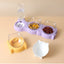 Pet Cat Food Bowl Automatic Feeder All-in-One Splice Dog Cat Food Bowl and Drinking Fountain Drinking Raised Standing Dish Bowl