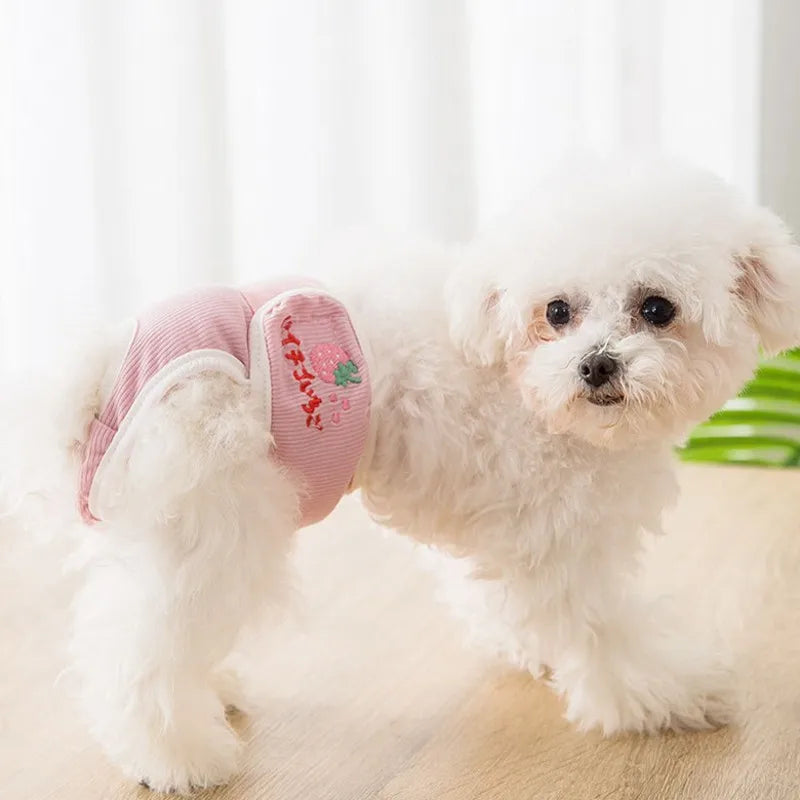 Washable Dog Diapers Pet Physiological Pant Puppy Women's Shorts Underwear Female Dog Diaper Panties Pet Cat Dog Clothes 2024