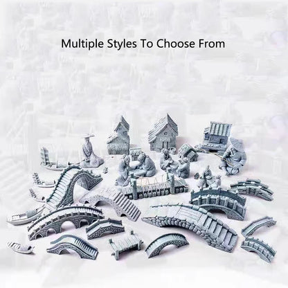 Resin Small Bridge Aquarium Ornaments Decoration Artificial Mountain for fish Tank Resin Aquarium Ornament Fish Tank Background