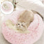Soft Plush Pet Bed with Cover Round Cat Bed Pet Mattress Warm Cat Dog 2 in 1 Sleeping Nest Cave for Small Dogs