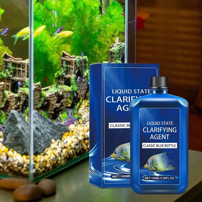 Aquarium Gravel Cleaner Aquarium Cleaning Solution 100 Ml Safe Cleaning Solution Water Clarifier For Aquarium