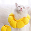 Pets Cats After Surgery Wound Protective Collar Cotton Soft Adjustable Elizabeth Collar Prevent Licking Of Hair Sunflower Collar