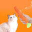 Fabric Carrot Cat Toy, Cat Annoyingly Grinding Teeth Sound Toy, Bite Resistant Paper Rope to Clean Teeth