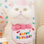 Lightweight Polyester Pet Cat Collars Birthday Decorate Puppy Chihuahua Saliva Necklace Cap Lace Up Adjustable Kitten Bandana