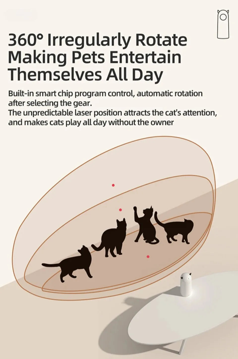 Laser Cat Teasing Device Teasing Pet Toys Infrared Intelligence Good-Looking Relieve Boredom Dog Toy Projection Capture Device