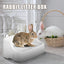 Large Capacity Pet Toilet with Buckle for Guinea Pigs Dangling Square Small Pet Litter Box Pet Cleanging Tools