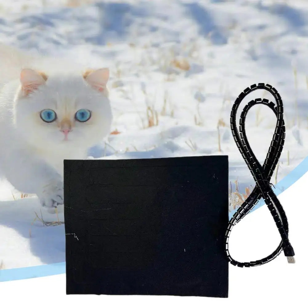 Reptile Heat Pad USB Dog Warming Heating Mat Waterproof Terrarium Heating Equipment 9.8x11.8 Inches Terrarium Pet Warmer Pad