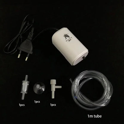 Ultra Silent 220V 3W Aquarium Air Pump Fish Tank Mini Air Compressor Oxygen Pump Aquarium Fish Tank Oxygen Pump One Output Hot