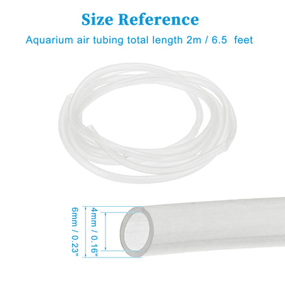 UXCELL 2m 2.5m 12m Aquarium Airline Tubing Standard Aquarium Transparent Hose Pipe 4mm Silicone Tube for Fish Tank Air Pump