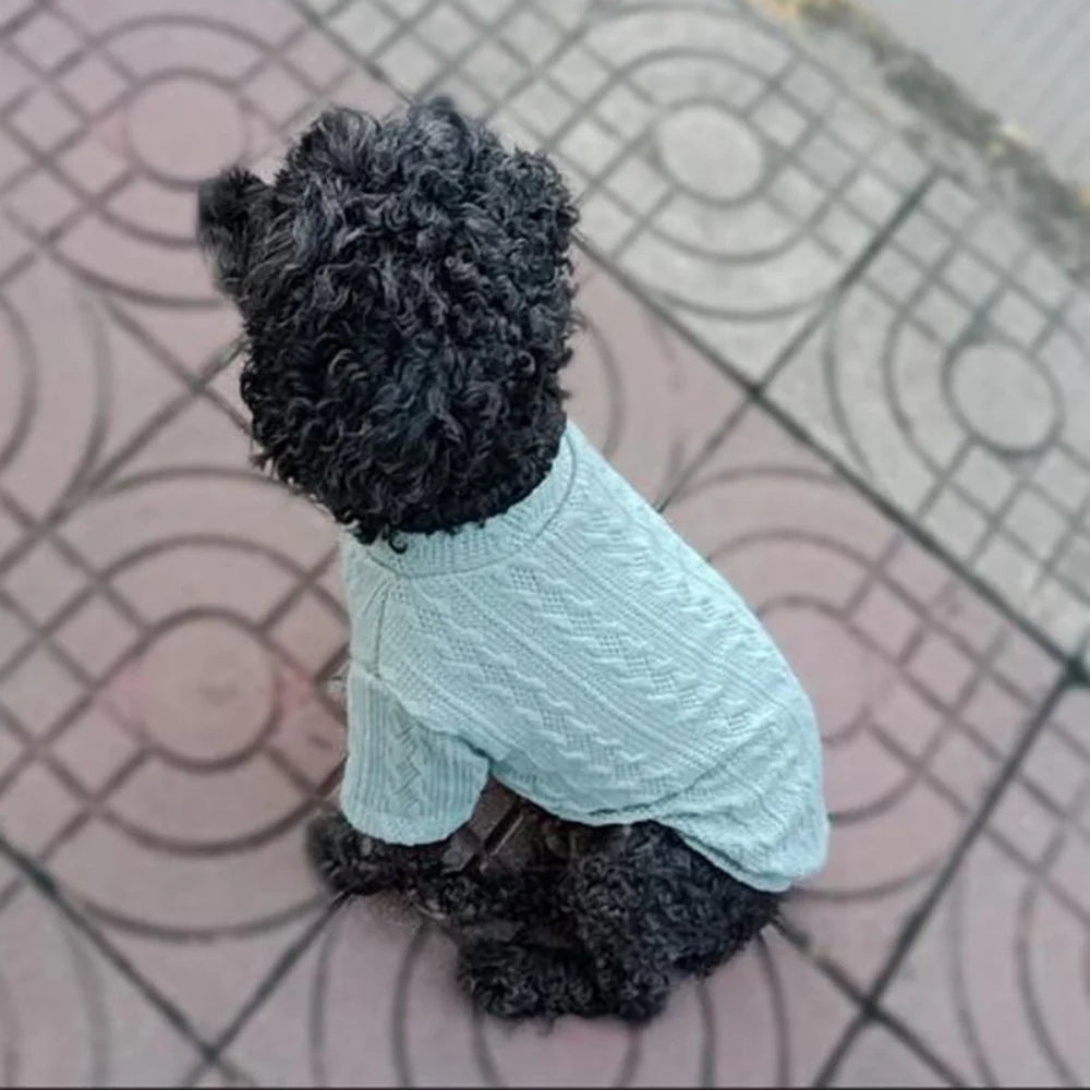 Classic Puppy Dog Knitting Sweater Winter Warm Pet Clothes for Small Dogs Chihuahua Yorkshire Pullovers mascotas Clothing Outfit