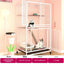 Pet Square Folding Foldable 3 Layer Big Cat Cage Villa Indoor Luxury 3 Tier Design Large Cage