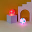 Dog Chew Ball Light Up Elastic Chew Toy With Star Pattern Soft Pet Supplies Chewable Ball 6cm For Veterinary Hospitals Pets Cats