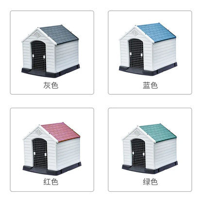 Stray kennel outdoor rainproof waterproof kennel pet dog shed large and small dog cage house type dog house outdoor
