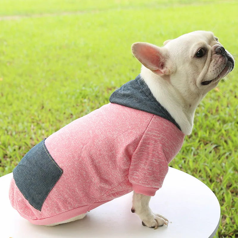 Autumn winter sweater cowboy pocket two legged clothes sports style pet clothes dog cat clothes pet products