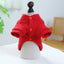 Embroidery Paris Pet Cat Sweatshirt for French Bulldog Warm Fleece Small Medium Dog Clothing New Year Winter Red Puppy Overalls