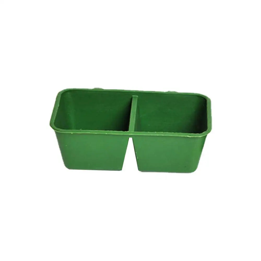 Bird Feeder For Cage 2 In 1 Parrot Cage Food And Water Bowl Double Groove Bird Food Bowl For Cage For Hold Food Water Universal