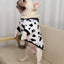 Lovely Leopard Pet Dog Clothes Soft Flannel Winter Puppy Overalls York Dog Cartoon Printing Sphinx Cat Sweatshirt Drop Shipping