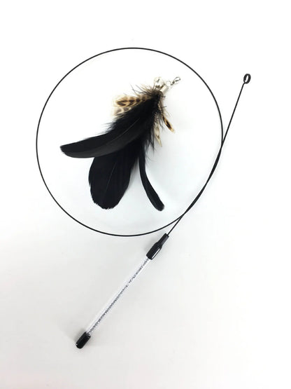 Wire Feather Cat Tickling Stick Pet Products for Cats Pet Cat Toys Interactive Cat Stick Toy Kitten Playing Pet Accessories