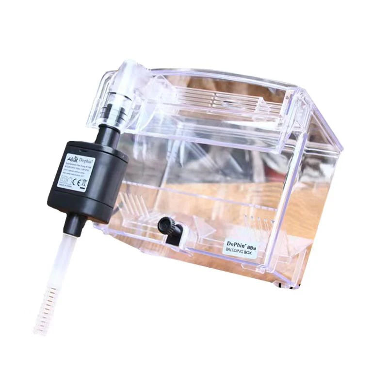 ﻿ High Transparent External  Aquarium fish breeding box juvenile fish tank isolation Betta fry spawning apparatus Tropical fish