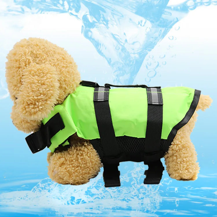 Pet Dog Life Vest Summer Reflective Life Jacket Dog Safety Clothes summer of swimming suit for outing of Pet Dog Life Vest