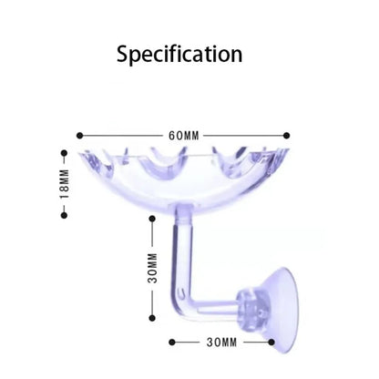Transparent Aquarium Fish Tank Shrimp Food Feeding Circle Glass Feeder Floating Bottom Feeder Fish Shrimp Aquarium Accessories