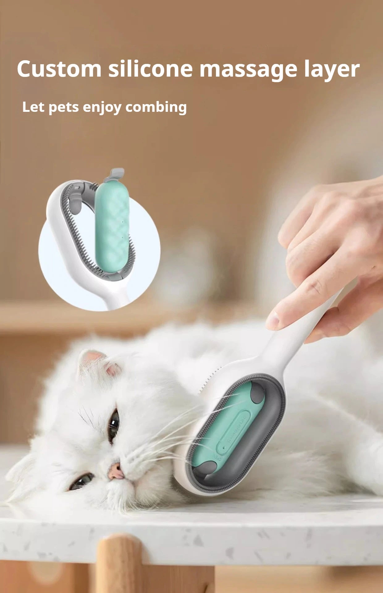 Cats Hair Brushes Grooming Massage Comb Pet Double Sided Hair Remover Brush Dog and Cat Home Accessory cats products for pets