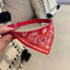 Small Dog Cat Bandana Collar Adjustable Puppy Dog Kitten Neckerchief PU Collar with Printed Triangular Scarf Pet Collar for Cat