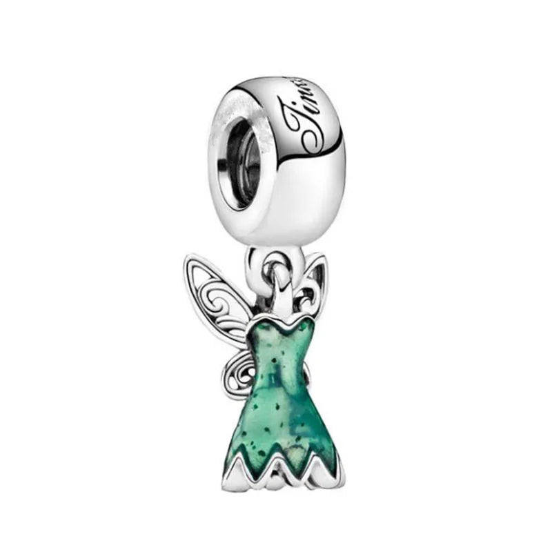 New 925 Silvering Disney Cute Bird Tiger Duck Dog Rabbit Salamander Charm Bead fit Original Bracelet Trinket DIY Women Jewelry