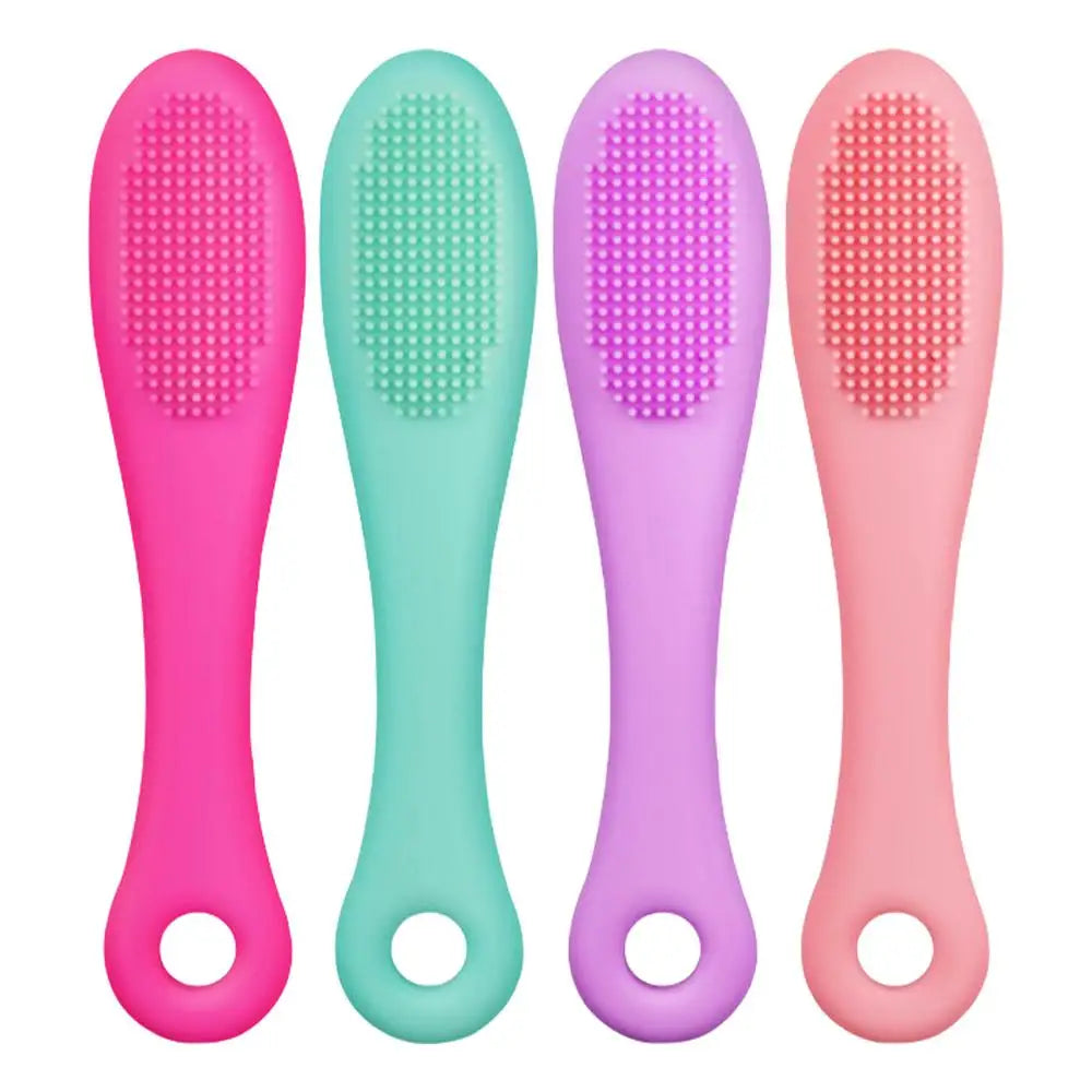 Cat Chin Brush Soft Chin Scrubber Soft Silicone Grooming Chin Scrubber Non-Slip Multifunctional Finger Pet Supplies