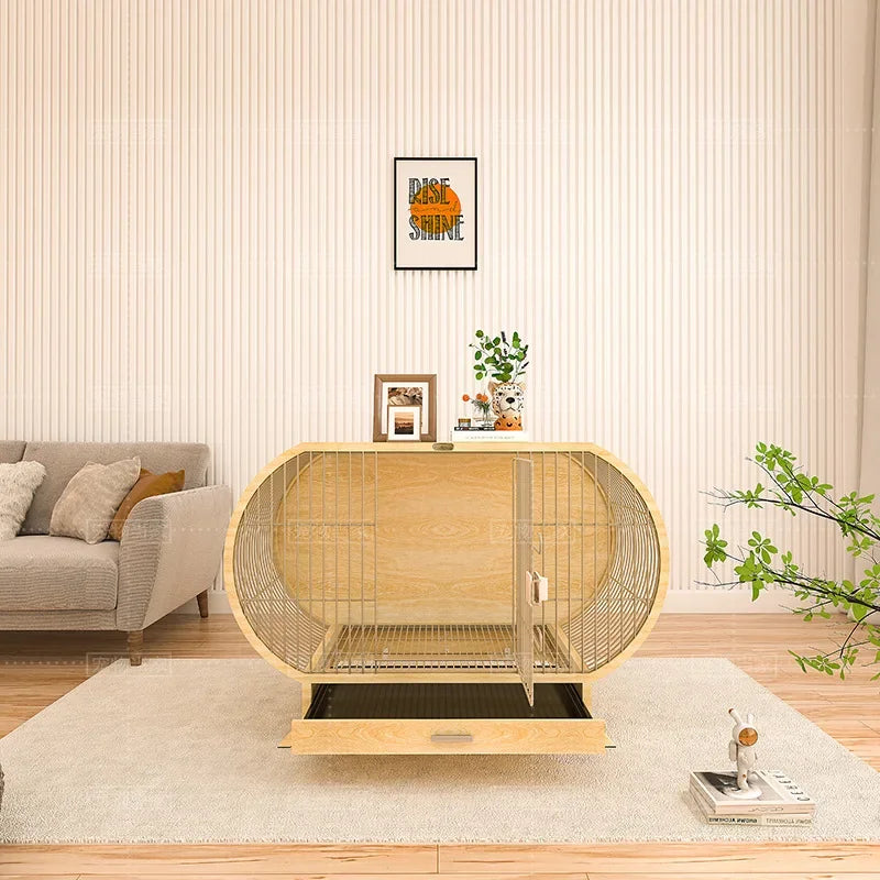 Popular luxury dog cage, small and medium-sized Shiba Inu Corgi creative modeling dog house dog cabinet, indoor kennel with toi