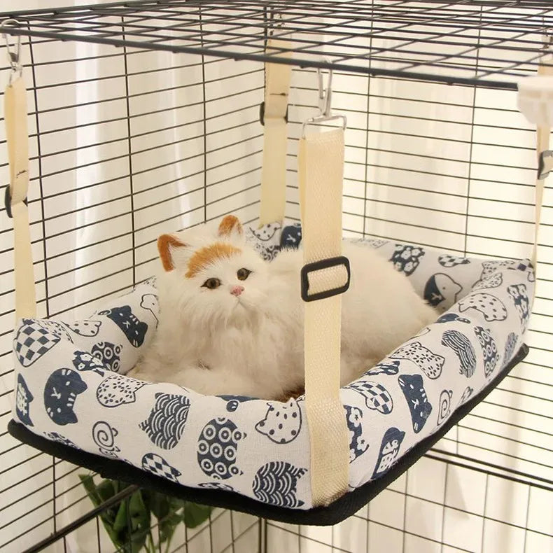 Pet Bed Warm Cushions Hammock All for Cats Plush Winter House Accessory Products Goods Houses Kitten Beds Accessories Habitats