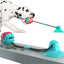 Dog Tug of War Toy Chew Toy Slow Feeder Food Dispenser Sounding Interactive Toy Firmly Suction Cup Toothbrush Durable Molar Ball