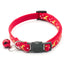 Gold Stars and Moon Cat Collar with Reflective Safety Buckle and Bell