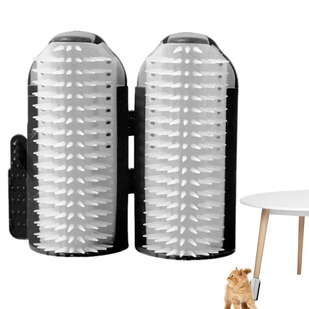 Cat Rubbing Corner Cat Scratcher Cat Corner Brush Grooming Kitten Pet Brush Corner Grooming Massage Brush Catnip Groomer