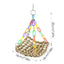 Bird Cage Hammock Swing Toy Woven Cage Hammock Parrot Swing Toy Teeth Care Bird Climbing Hammock Playing For Parrots Parakeets