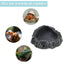 UXCELL Aquatic Reptile Pet Feeder Food Dish Lizard Turtle Resin Food Bowl Tortoise Scorpion Crabs Food Water Pots Tank Decor