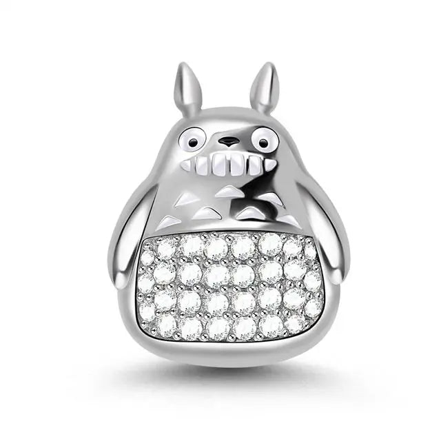New 925 Silvering Disney Cute Bird Tiger Duck Dog Rabbit Salamander Charm Bead fit Original Bracelet Trinket DIY Women Jewelry
