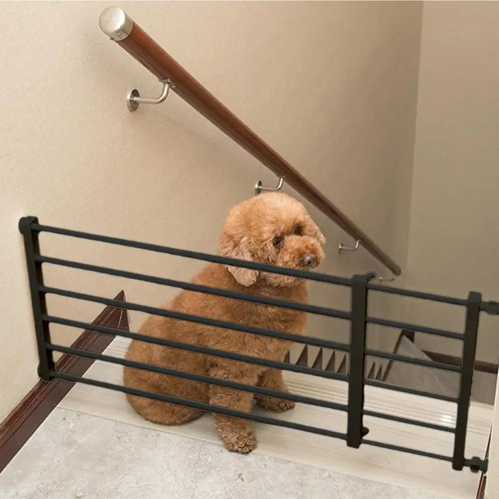 Freestanding Dog Gates Retractable Punch Free Pet Fence Barrier Household Reusable Door For Small Medium Dogs