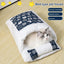 Creative Removable Cat Sleeping Bag Winter Warm Semi-enclosed Cat Bed New Japanese S/M/L Soft And Comfortable Cat House Beautifu