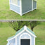 All Seasons Solid Wood Dog House Outdoor Rainproof Outdoor Pet Kennel Large Kennel