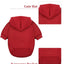 Dog Hoodies Solid Color Sweatshirts with Pocket Pet Pullover Coat Spring Autumn Clothes for Small Dogs, Puppy Cat Sport Costume