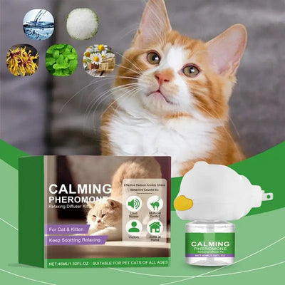 Cat Diffuser Kitten Relaxing Soothing Calming Kit Relief Intelligent Calming Pheromone Diffuser Calm Relaxing Pheromone