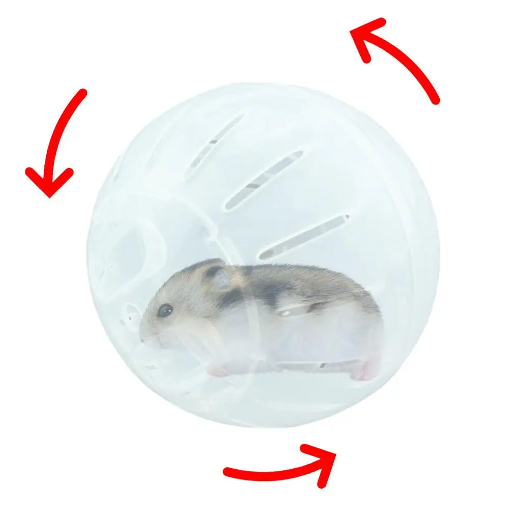 Hamster Exercise Balls With Traction Rope Transparent Hamster Running Ball Wheel Safe Hamster Exercise Balls Pet Supplies