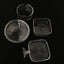 Transparent Aquarium Fish Tank Shrimp Food Feeding Circle Glass Feeder Floating Bottom Feeder Fish Shrimp Aquarium Accessories