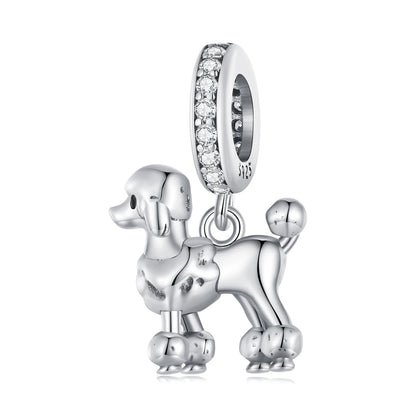WOSTU 925 Sterling Silver Animal Charms Giraffe Zebra Unicorn Beads for Women Fit Original Bracelets Necklace DIY Jewelry Making