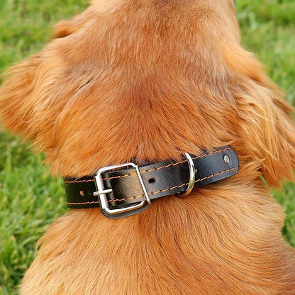 Unisex Studded Dog Collar Adjustable PU Leather Collars for Medium and Large Dogs Pet Necklace for Doberman Big Dogs Products
