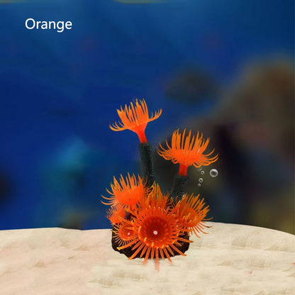 Artificial Underwater Coral Aquarium Fish Tank Simulation Decoration Aquarium Backgrounds Plants Water Flower Beautiful New