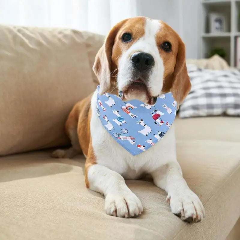 Fruit Dog Bandana Triangle Scarfs Bibs with Cute Fruit Pattern Cartoon Dog Triangle Bib Fruit Print Pet Neckerchief for Pet Dog