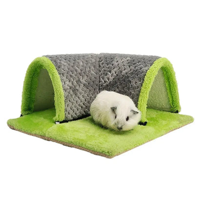Squirrel Hamster Rabbit Chinchilla Play Blanket 90 Degree Right Angle Channel Thickened Sponge Hair Small Animal New Home